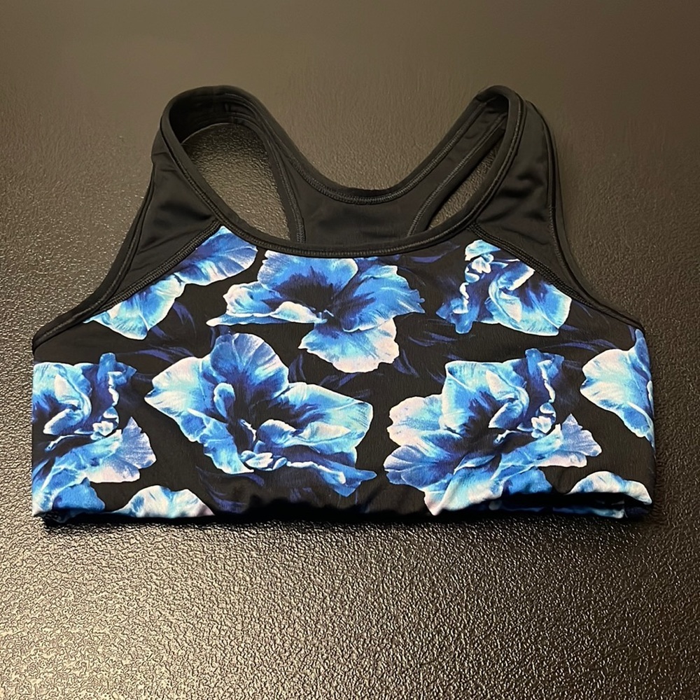 VICTORIA Secret Ultimate Unlined sports bra - blue, floral, xs, VS, PINK